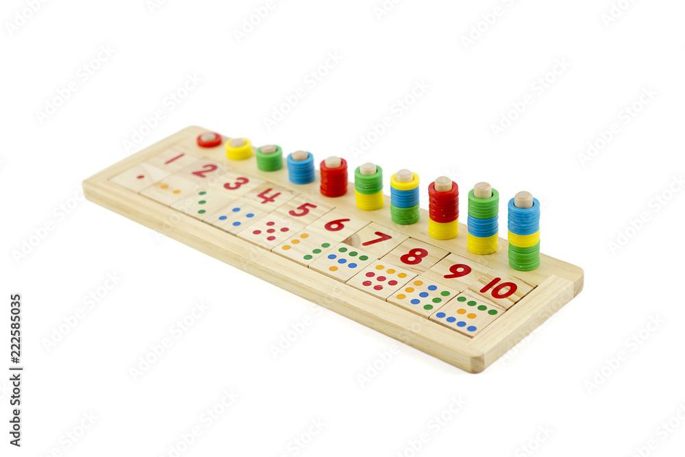 Wooden math calculation shelf Montessori Wooden math calculation shelf Montessori