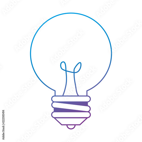 bulb light isolated icon