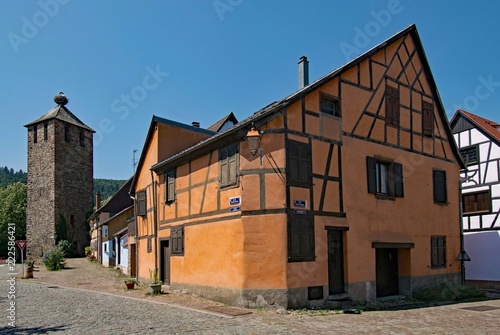 Altstadt von Kaysersberg  Alsace  Frankreich 