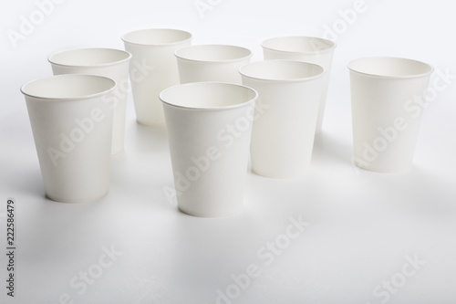 white Paper cup