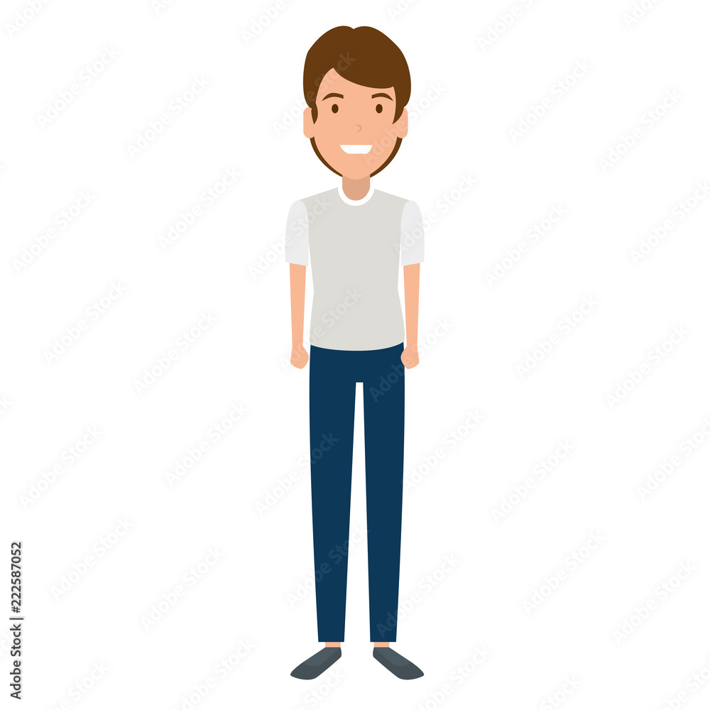 elegant and young man character elegant and young man character