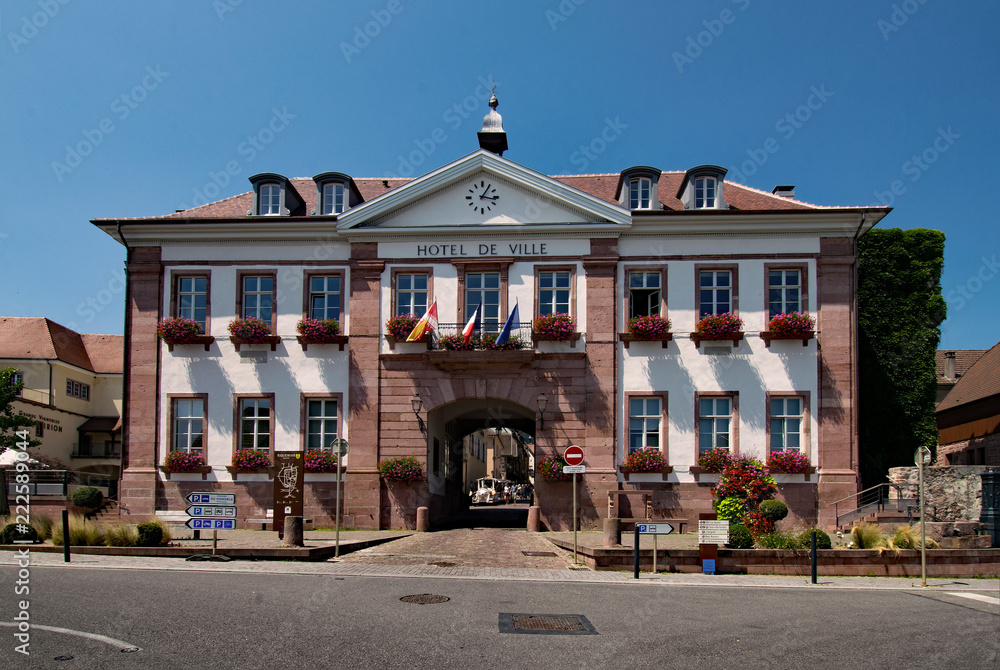 Altes Rathaus in Riquewihr, Elsass, Frankreich 