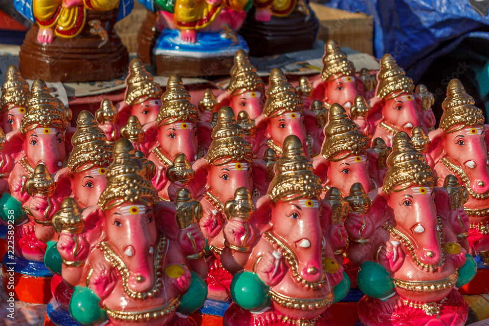 tiny lord colorful ganesha idols for golu Navaratri
