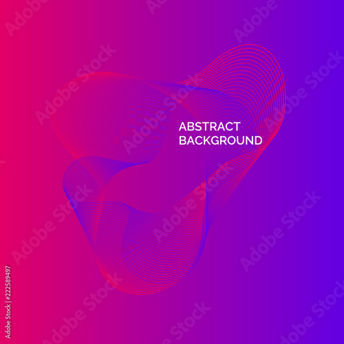 Vector abstract background with modern dynamic waves.
