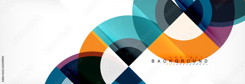 Vector circular geometric abstract background Vector circular geometric abstract background