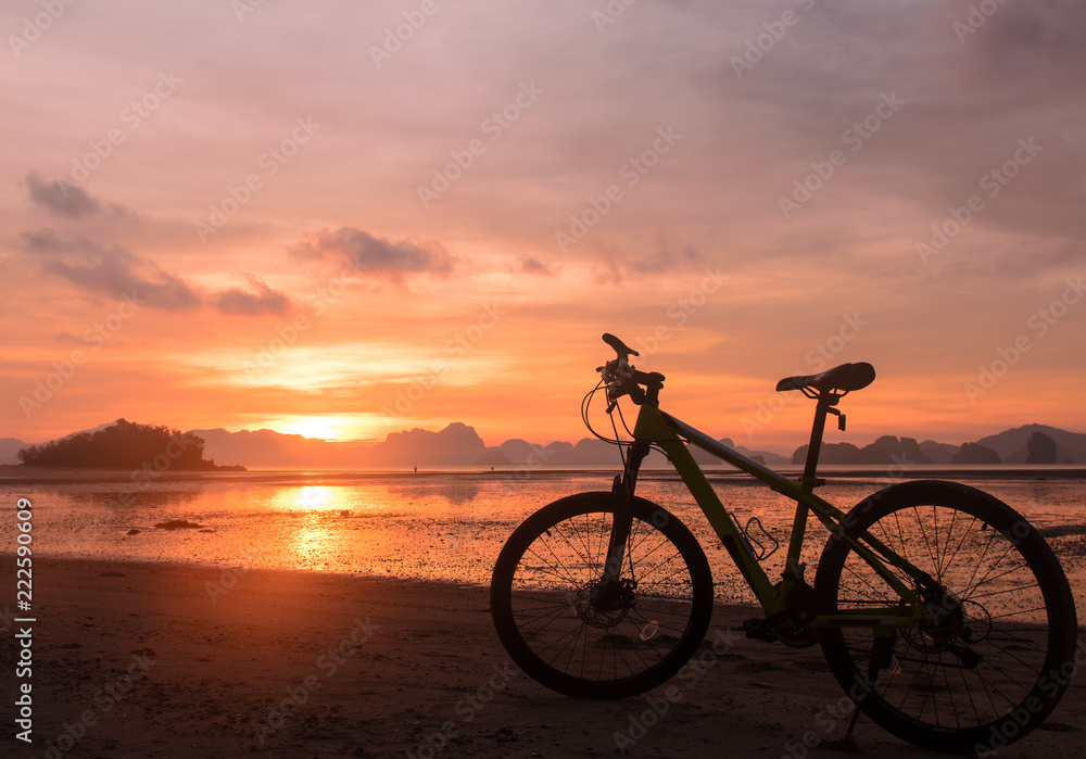 Bicycle on the beach Bicycle on the beach