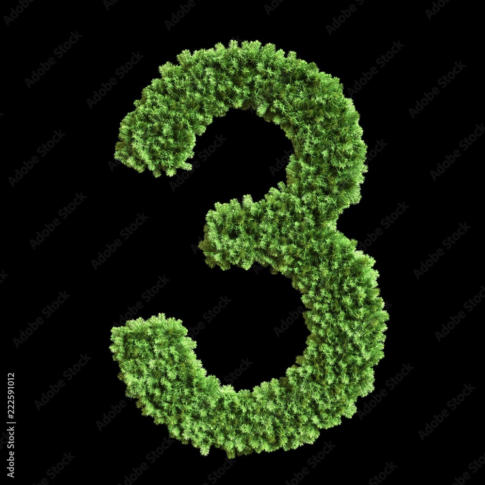 Green alphabet letter collection 3d illustration Green alphabet letter collection 3d illustration