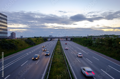 Motorway near Copenhagen  Denmark