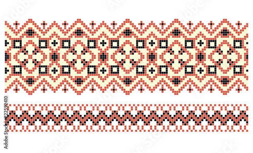 pattern for traditional Ukrainian cross-stitch embroidery