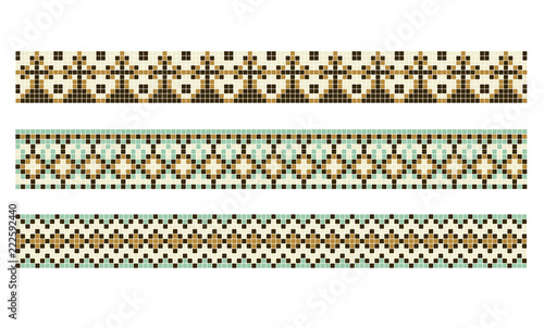 pattern for traditional Ukrainian cross-stitch embroidery