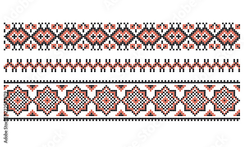 pattern for traditional Ukrainian cross-stitch embroidery