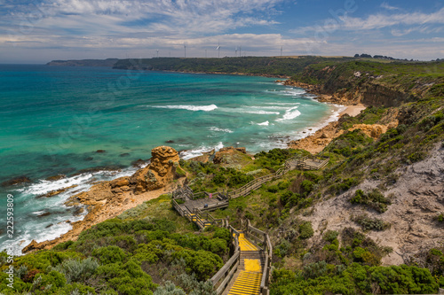 Wooden Path to Portland Beach Victoria Australia