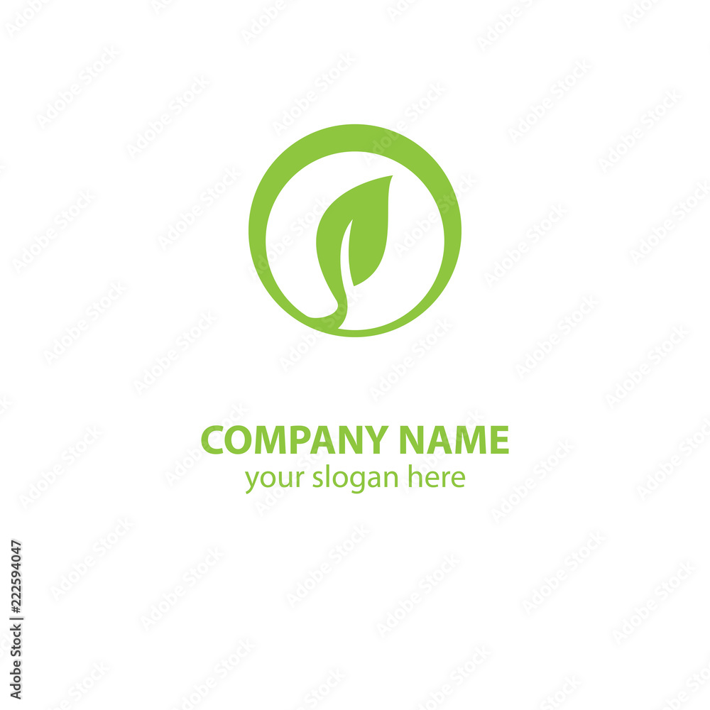 leaf nature logo design element leaf nature logo design element