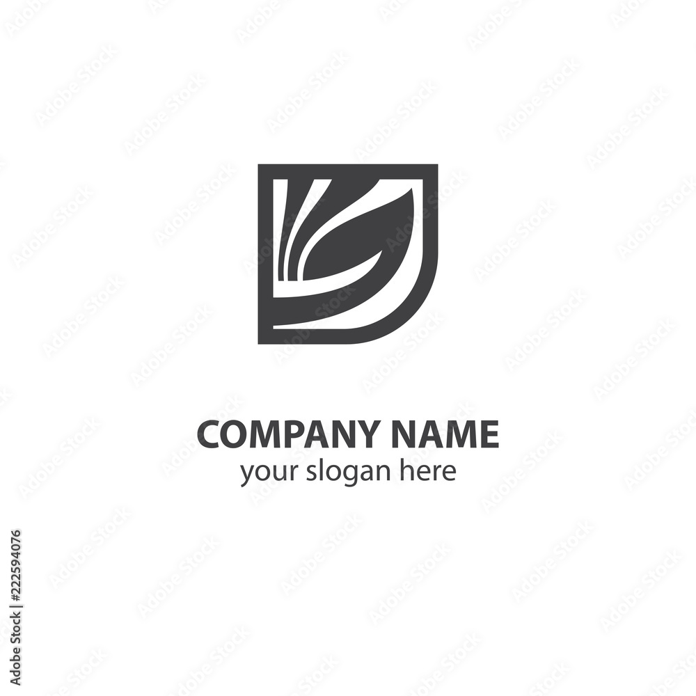 leaf nature logo design element leaf nature logo design element