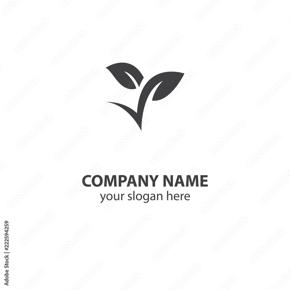 leaf nature logo design element leaf nature logo design element