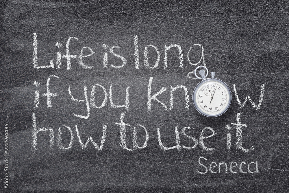 Fototapeta premium life long Seneca