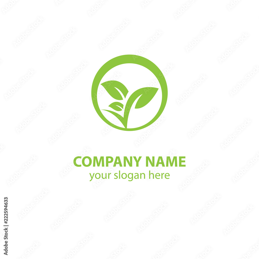 leaf nature logo design element leaf nature logo design element