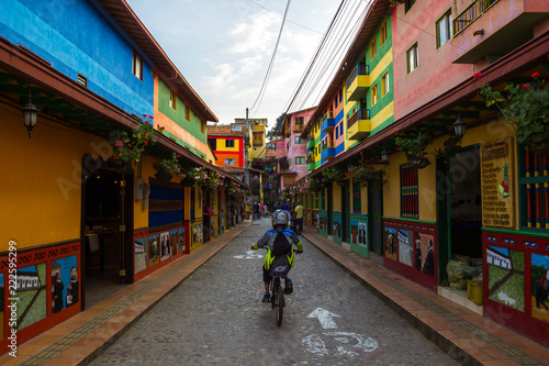 Guatape beautiful and colorful streets, Colombia © Fabs_Psn