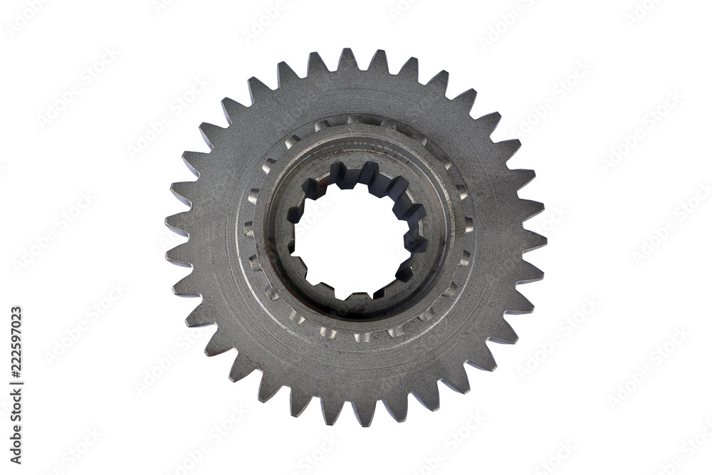 gear reducer on an isolated white background gear reducer on an isolated white background