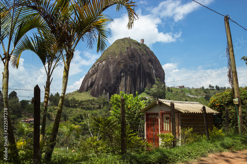 The Rock of Guatape, or Piedra del Penol, in Antioquia, Colombia