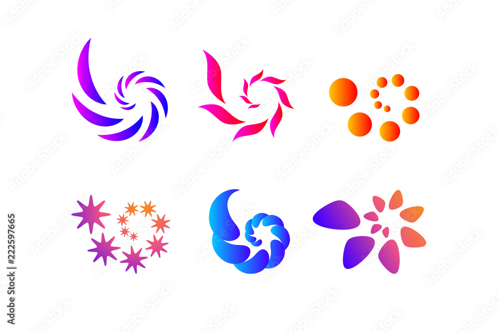 Fototapeta premium vector abstract icons