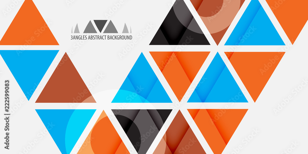 Fototapeta premium Geometric colorful abstract background
