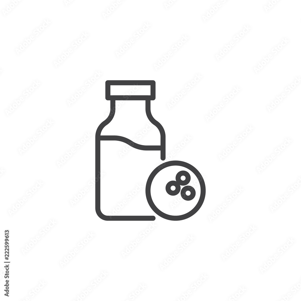 Coconut milk bottle outline icon. linear style sign for mobile concept and web design. Organic food simple line vector icon. Symbol, logo illustration. Pixel perfect vector graphics Coconut milk bottle outline icon. linear style sign for mobile concept and web design. Organic food simple line vector icon. Symbol, logo illustration. Pixel perfect vector graphics