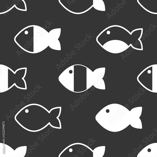 abstract fish pattern