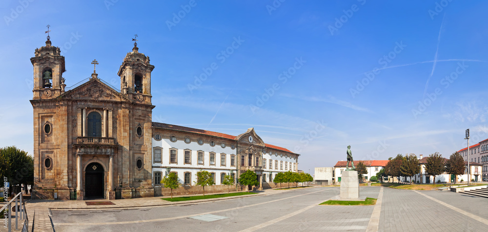 Braga, Portuga. Populo Church. Mannerist, rococo and neoclassical architecture.