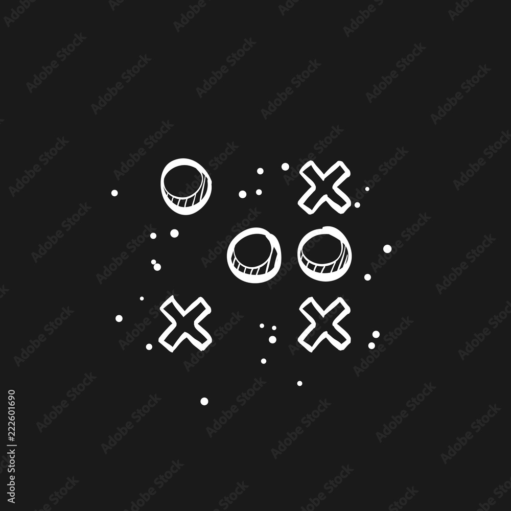 Sketch icon in black - Strategy game Sketch icon in black - Strategy game