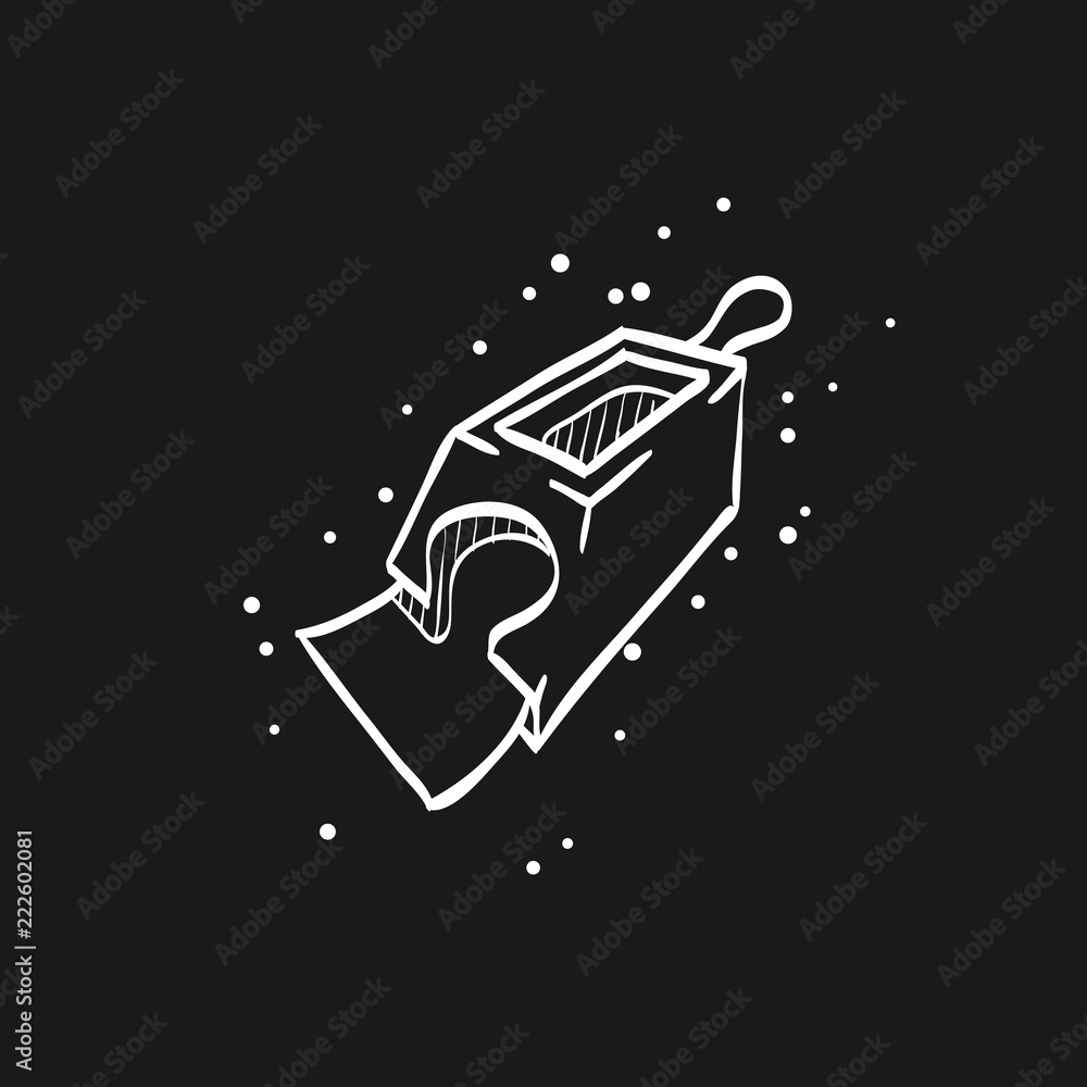 Sketch icon in black - Playing cards dispenser Sketch icon in black - Playing cards dispenser