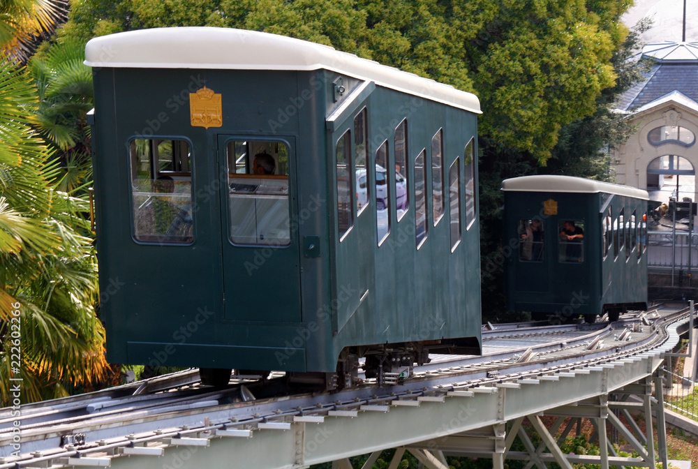 Naklejka premium Tren de cremallera en Pau