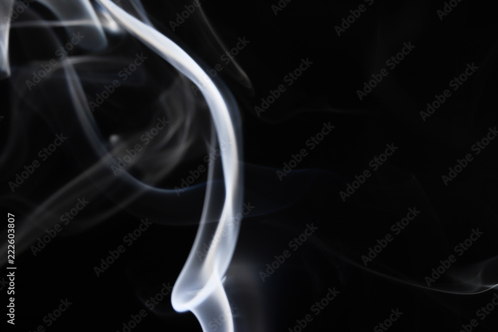 Abstract Smoke on Black Background Abstract Smoke on Black Background