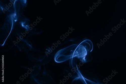 Abstract Smoke on Black Background