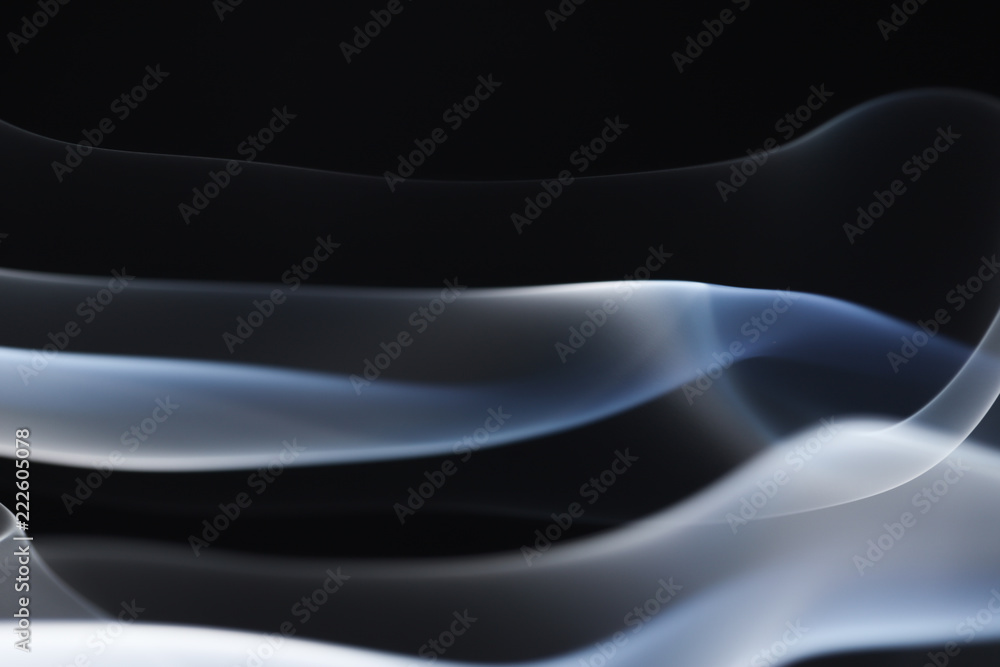 Naklejka Abstract Smoke on Black Background