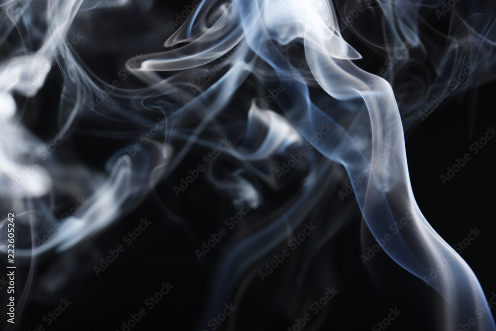 Abstract Smoke on Black Background Abstract Smoke on Black Background