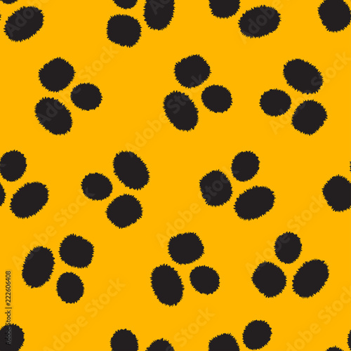 yellow leopard skin pattern