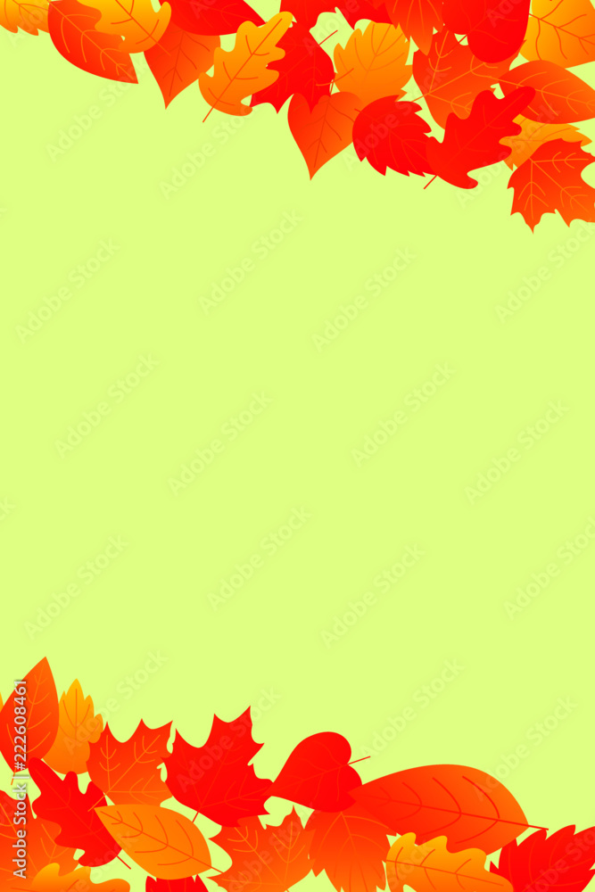 Autumn sale background layout decorate with leaves for shopping Autumn sale background layout decorate with leaves for shopping