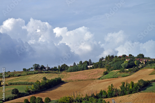 veduta panoramica di alcuni angoli del Monferrato, Piemonte, Italia