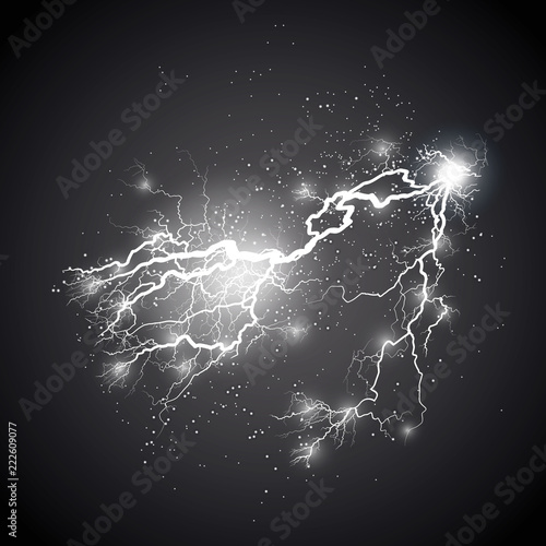 Vector illustration. Transparent light effect