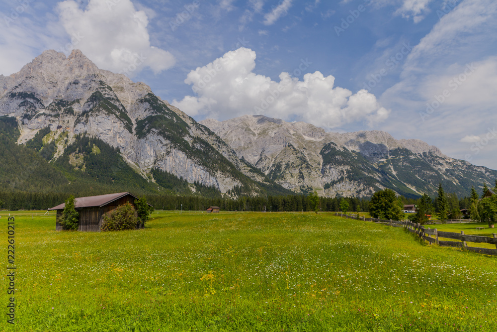 Tirol, Austria, Leutasch region. Alpine Landscape. Tirol, Austria, Leutasch region. Alpine Landscape.