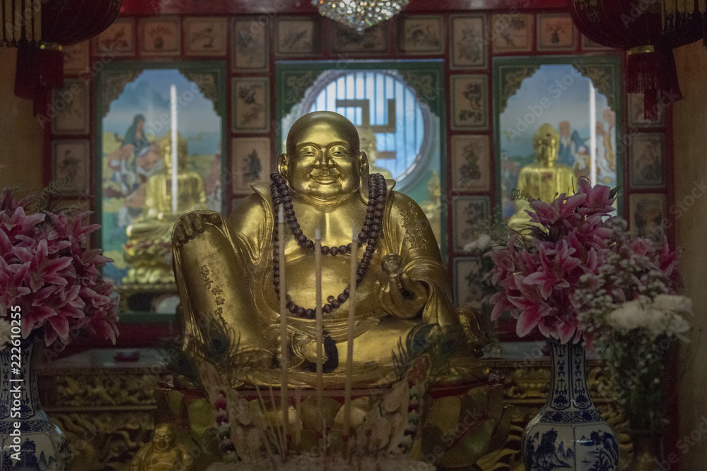 Buddha sculpture in temple, Bangkok, Thailand Buddha sculpture in temple, Bangkok, Thailand
