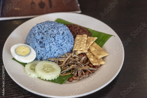 Blue Flower Rice, Nasi Lemak, Dish, Penang, Malaysia