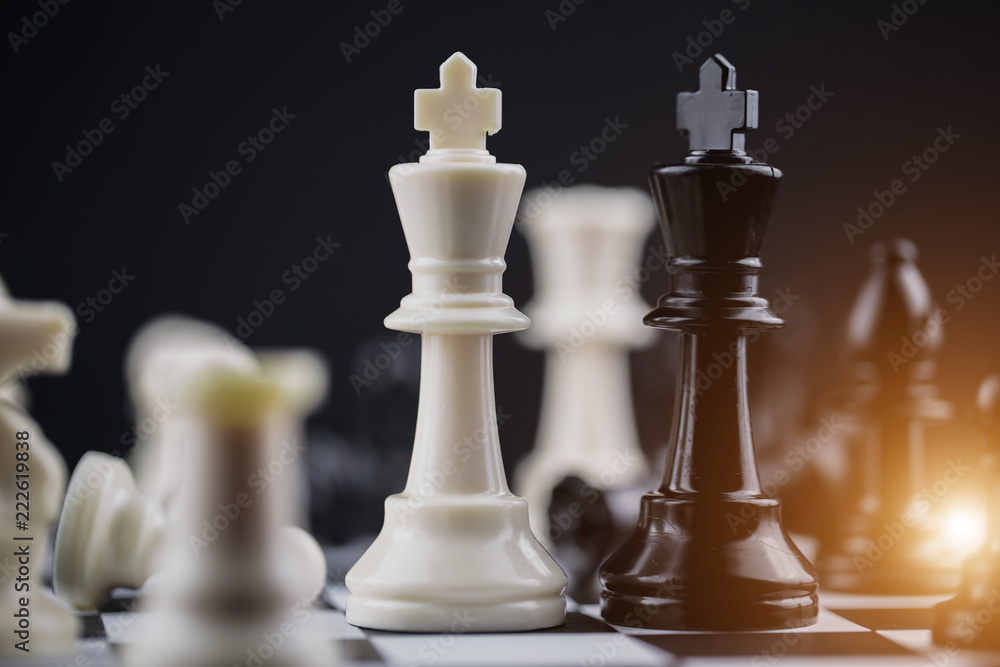Chess board game Strategy,Planning and Decision concept,business solutions for success. Chess board game Strategy,Planning and Decision concept,business solutions for success.