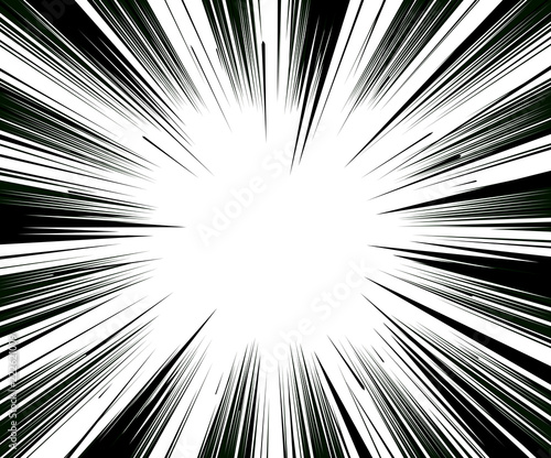 colorful Comic and manga books speed lines background. light explosion background. vector illustration design