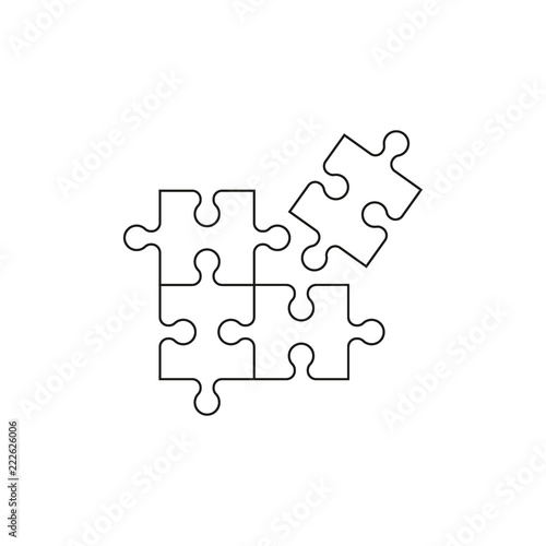 Puzzle vector icon