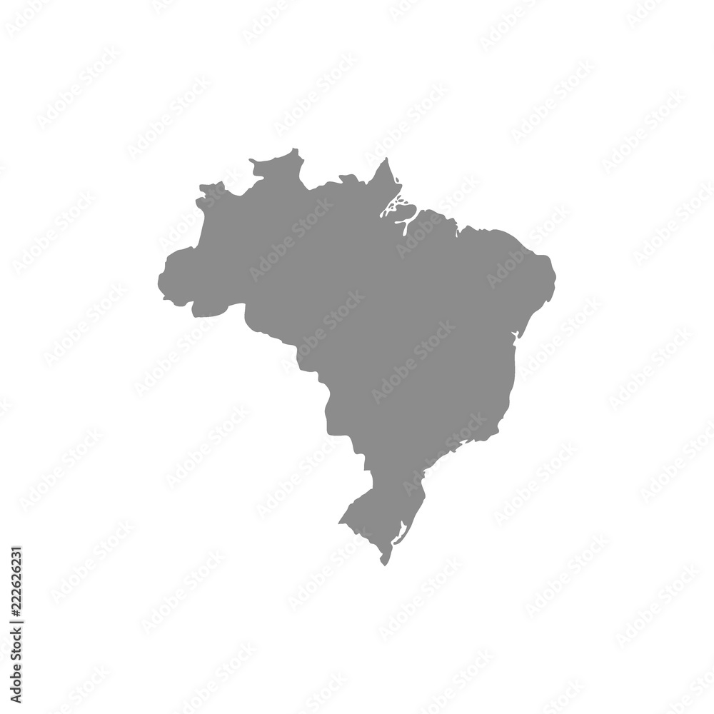 Brazil map vector