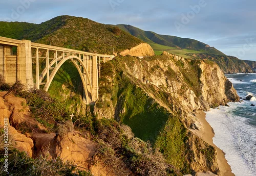 Obraz most Bixby Creek na autostradzie nr 1 w Kalifornii