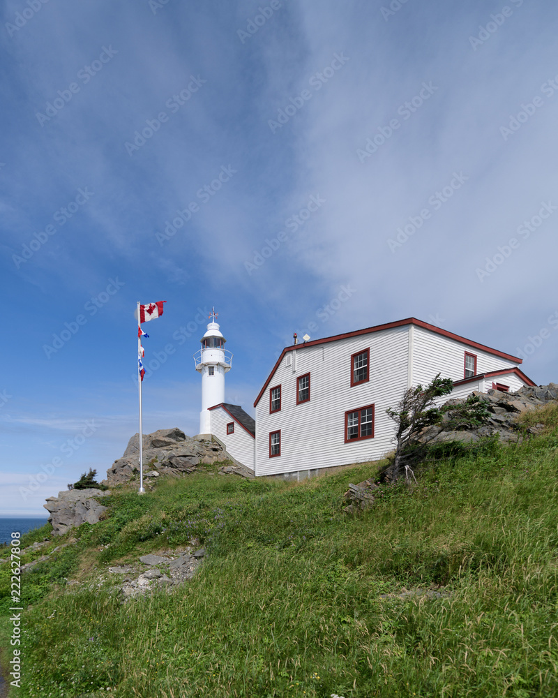 Lobster Cove Head Lighthouse at Rocky Harbour in Newfoundland, Canada