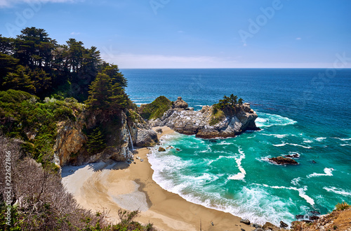 USA Pacific coast beach landscape, California